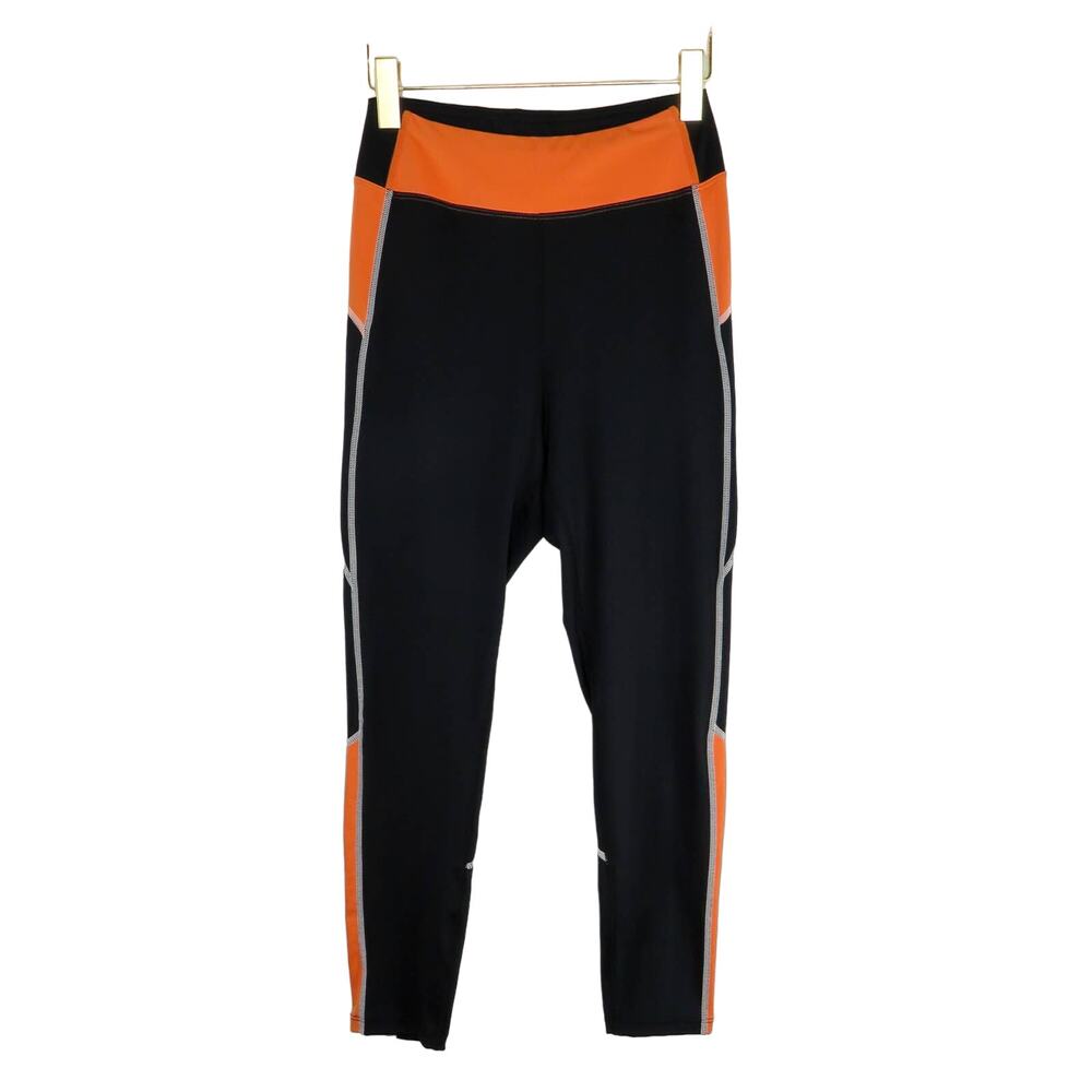 Shein Black & Peach Pink High Rise Active Leggings High Rise Small